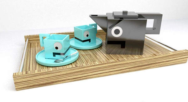 Nasty Tea Set Sides Left Nasty Tea Set Sides Left Nasty Tea Set by Paulo José Alves Corceiro
